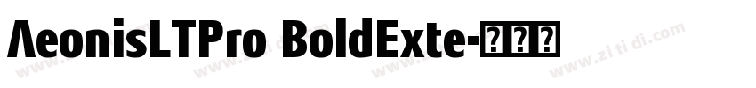 AeonisLTPro BoldExte字体转换